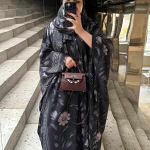 Alternative view of Grey abaya🪄